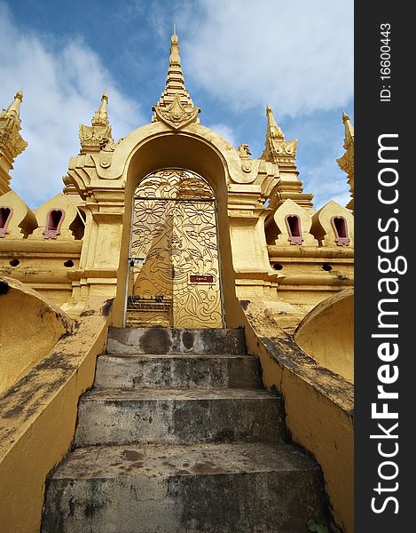 Buddhist temple in Vientiane, Laos