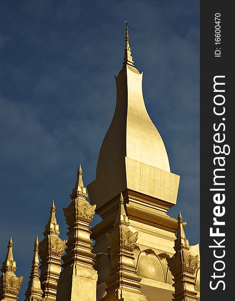 Buddhist Temple In Vientiane, Laos