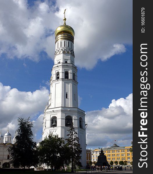 Belfry of Ivan the Great in the Kremlin Territory, Russia