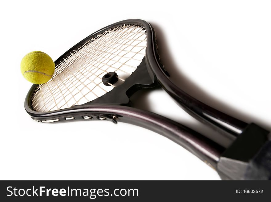 Tennis racket isolated on a white background. Tennis racket isolated on a white background