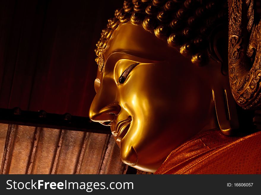 Close Up Head Of Buddha