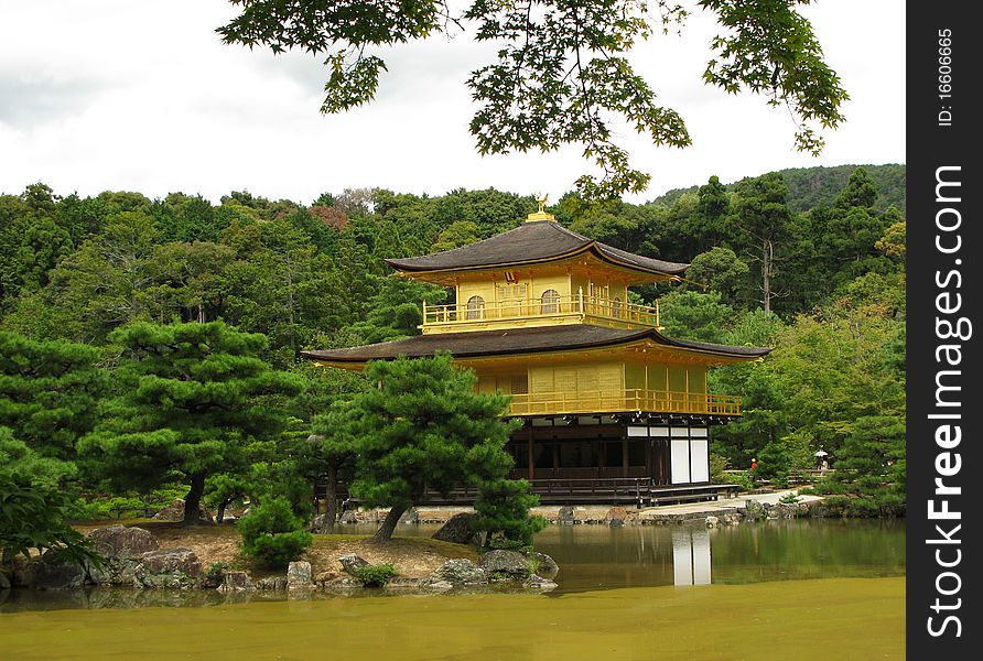 Gold Pavilion in Kyoto Japan. Gold Pavilion in Kyoto Japan