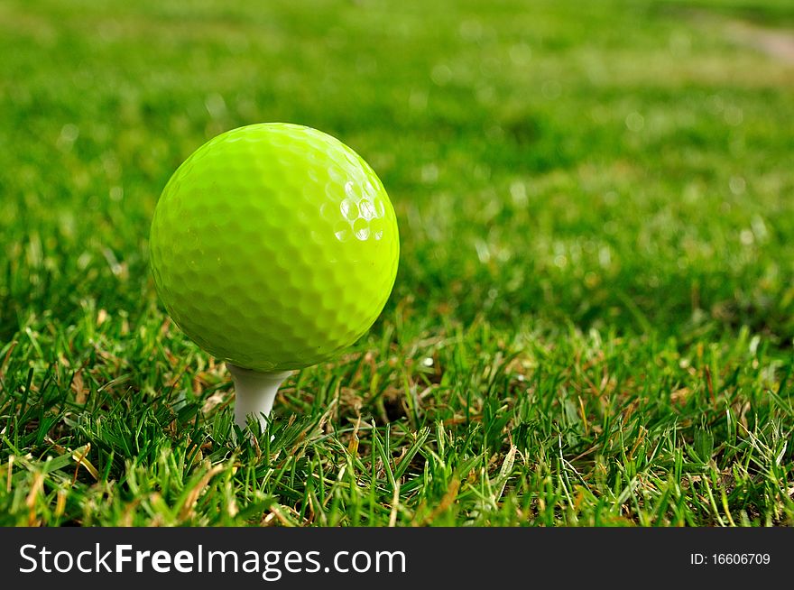 Green golfball