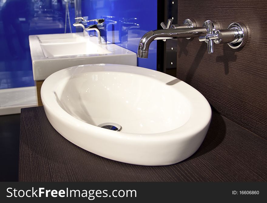 Modern Sink With A Tap