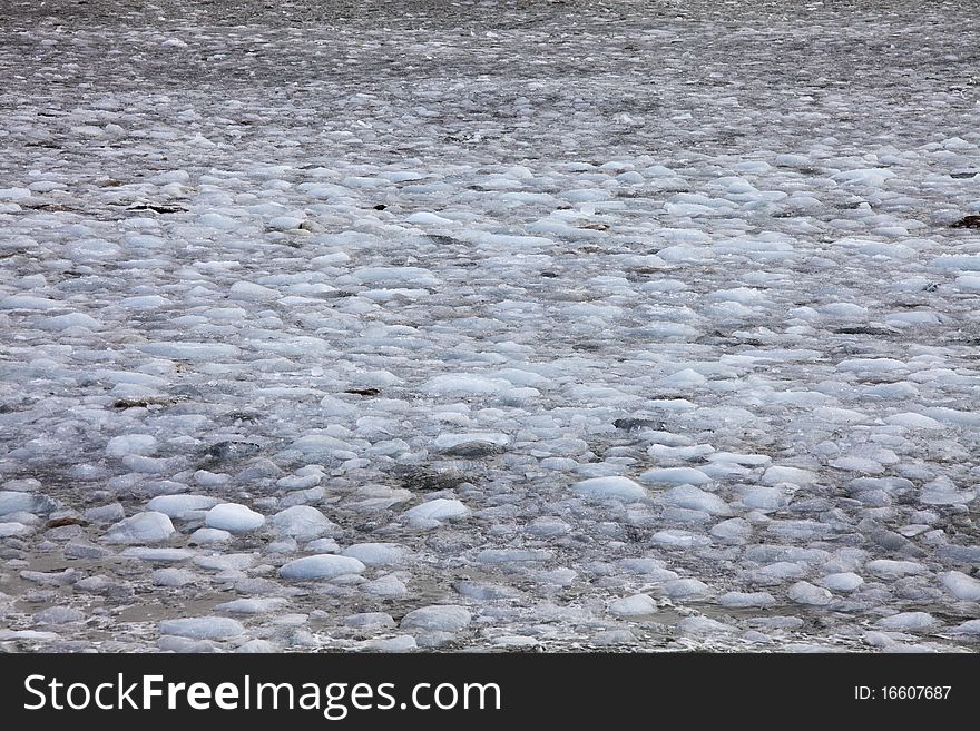 Natural Ice background - real ice from Arctic