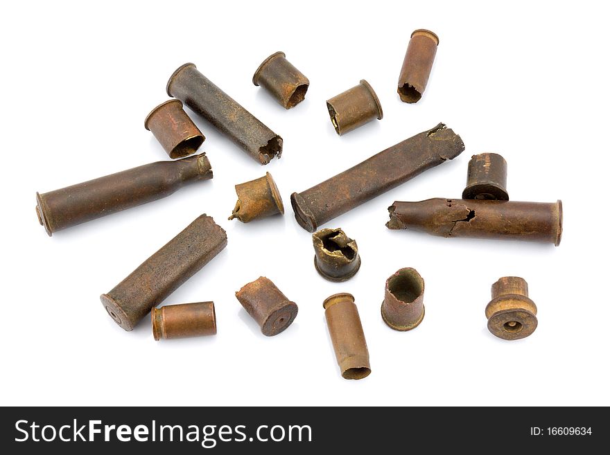 Fragmentary bullets on a white background. Fragmentary bullets on a white background.