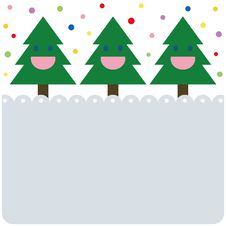 Tree Of Christmas Card Stock Photo