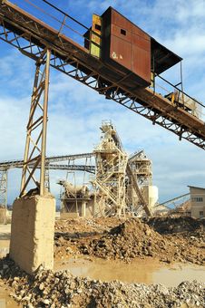 Gravel Pit Royalty Free Stock Photography Gravel Pit Royalty Free Stock Photography
