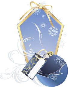 Christmas Ball With Holiday Card Stock Images Christmas Ball With Holiday Card Stock Images