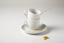Empty Coffee Cups Royalty Free Stock Image