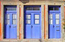 Old Blue Doors Royalty Free Stock Photos