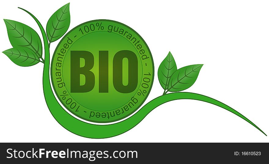 Identification symbol for organic farming. Identification symbol for organic farming