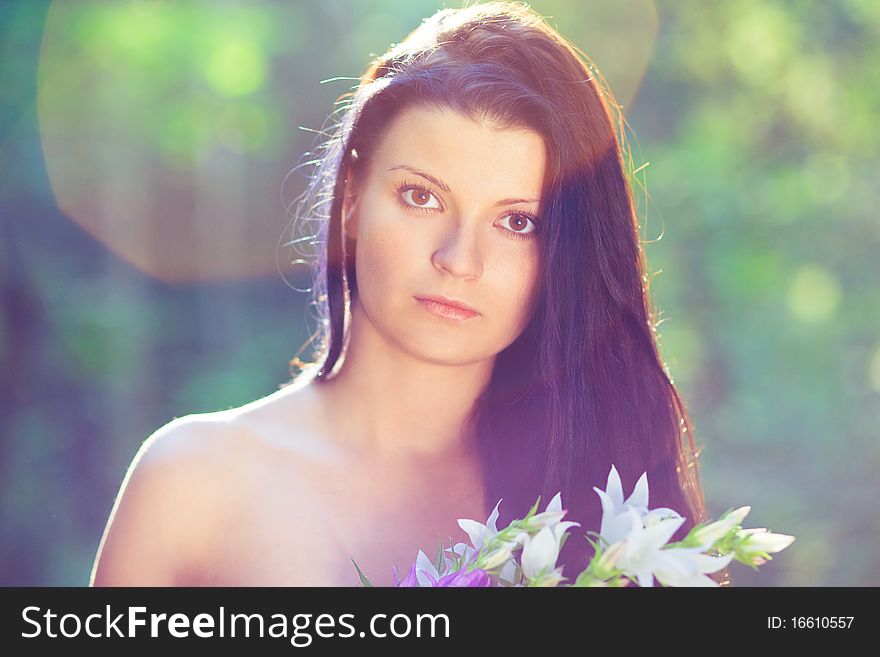 Girl in wood