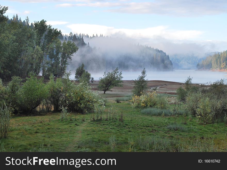 Morning dew over lake @ Eldorado county Ca. Morning dew over lake @ Eldorado county Ca.