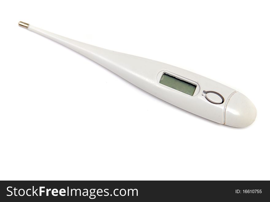 Digital thermometer isolated on white background