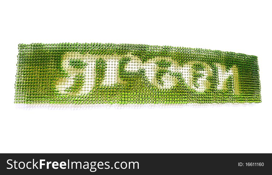 Green Ivy Trellis Text Banner. Green Ivy Trellis Text Banner