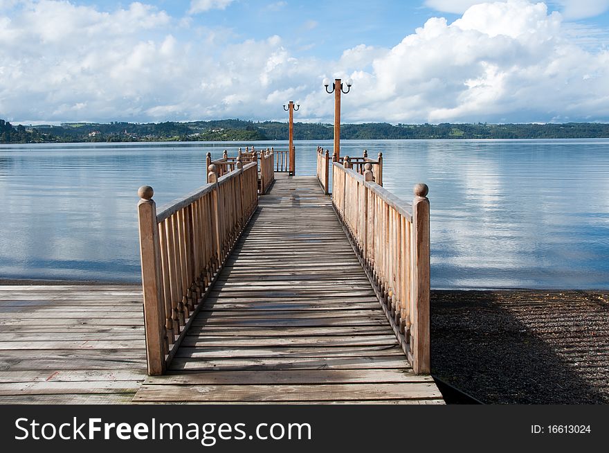 Pier At Lllanquihue Lake