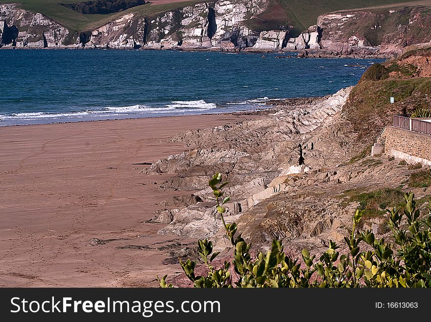 Cliffs At Bigbury, Devon, UK