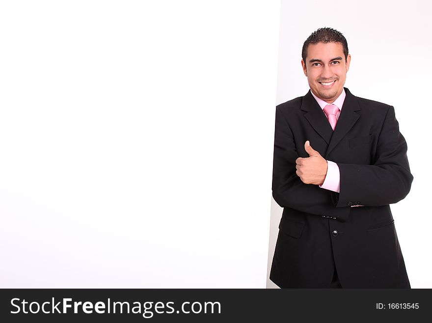 Young man smiling and expressing positivity, White space to insert text or Message. Young man smiling and expressing positivity, White space to insert text or Message