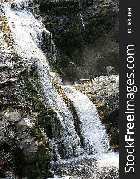 Bald river Falls near the Tellico river in eastern Tennessee