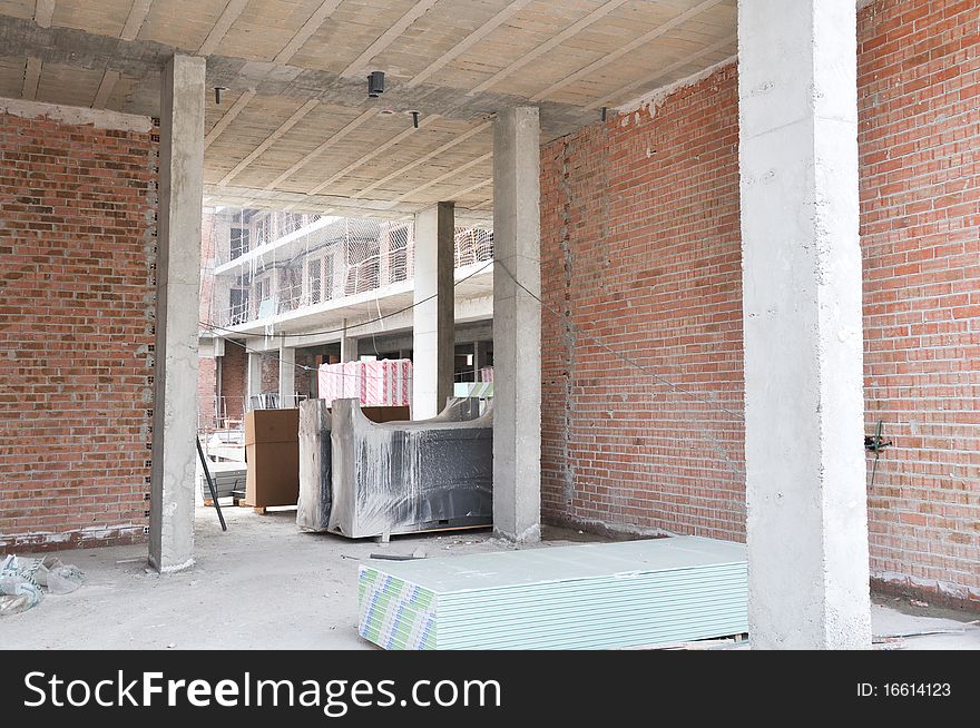 Under construction, new building in Vitoria