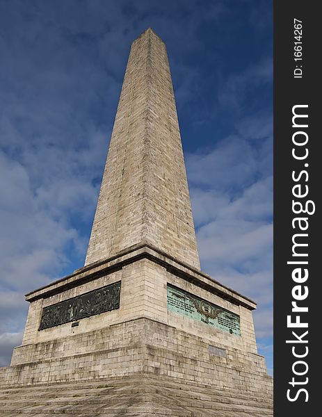 Wellington monument in Dublin