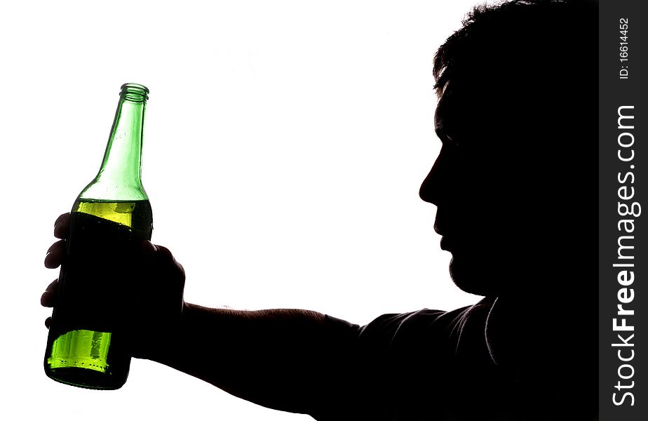 Man Holding Bottle Of Beer