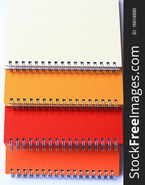 notebook color on white background. notebook color on white background