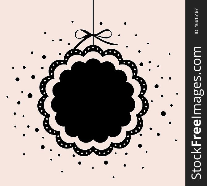 Vector illustration of Christmas ball(hanging). Vector illustration of Christmas ball(hanging)