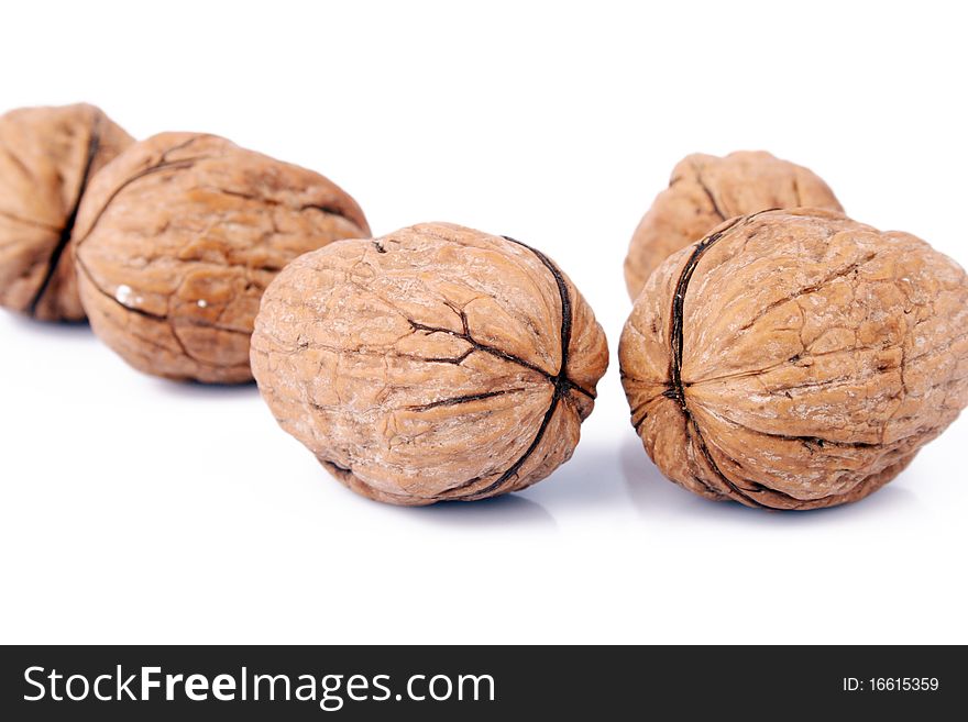 Walnut isolated in white background