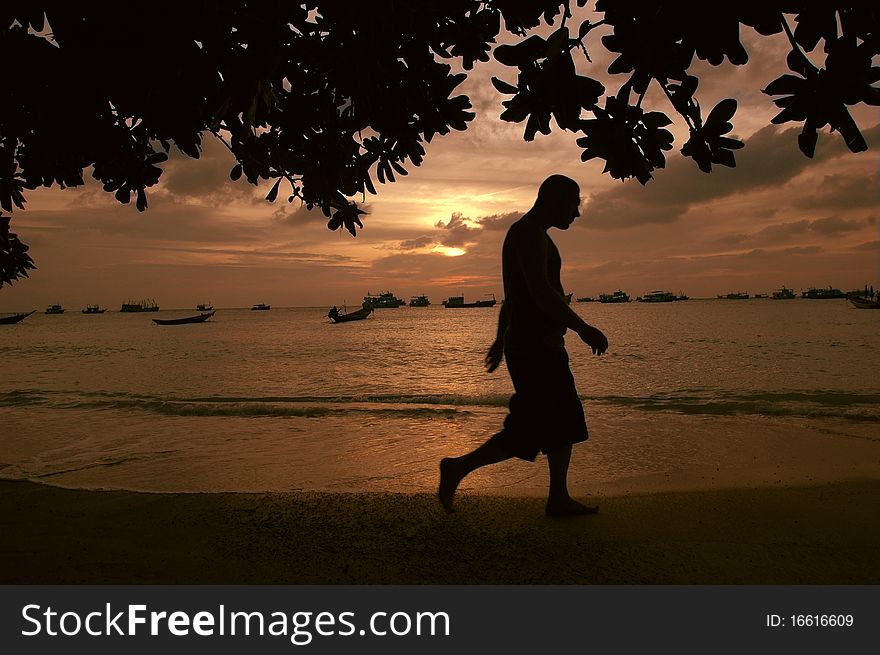 Shot at the Koh Samui of Thailand, when the sun is setting. Shot at the Koh Samui of Thailand, when the sun is setting.