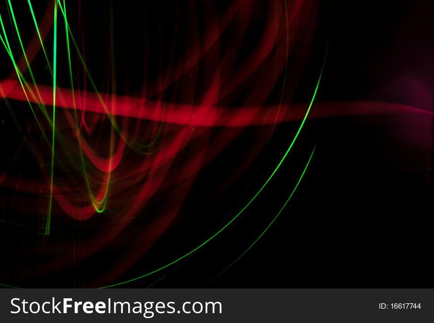 Abstract background - red and green LED lights.