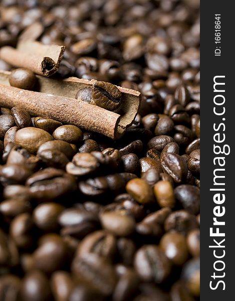 Coffee Beans With Cinnamon