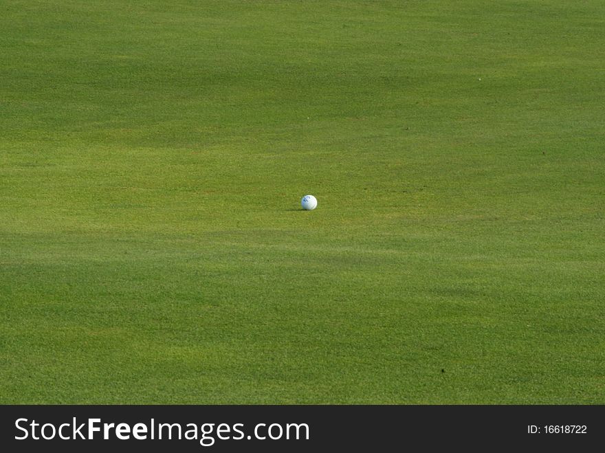 An hole in a Golf field in Belgium