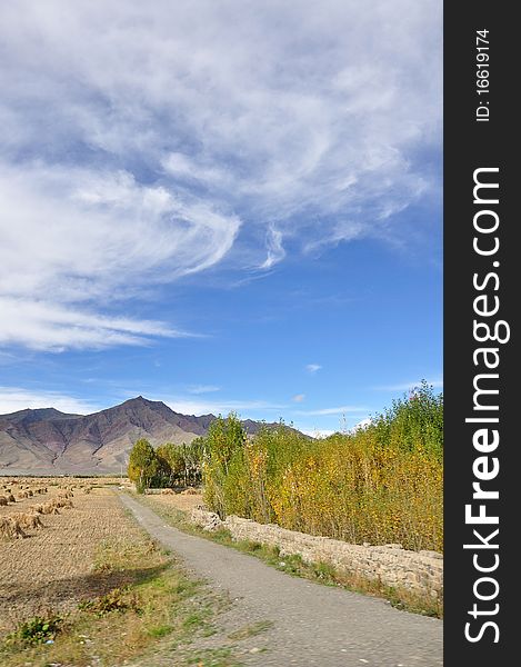 The highway of tibet is wide,open and opaque.What a beautiful landscape. The highway of tibet is wide,open and opaque.What a beautiful landscape.