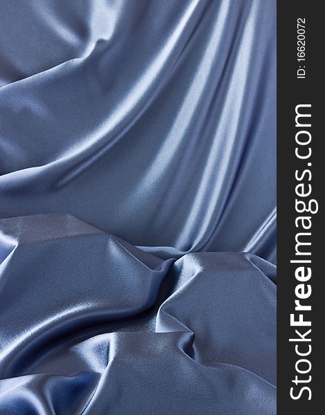 Blue satin background; place for your object