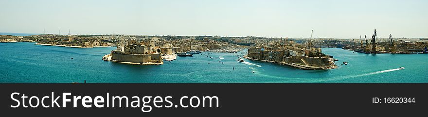 Panoramic view in Malta island. Panoramic view in Malta island