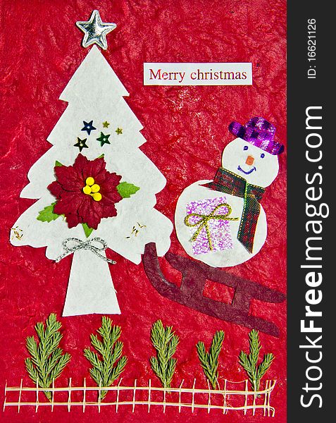 Paper that bring to trim pretend a card Merry christmas ,. Paper that bring to trim pretend a card Merry christmas ,