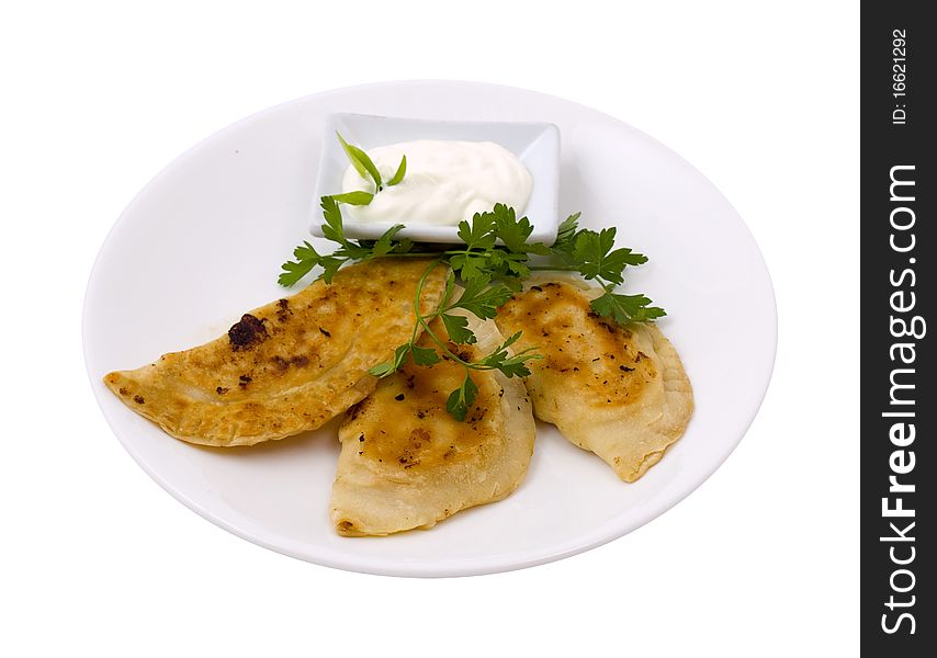 Pelmeni On A Plate