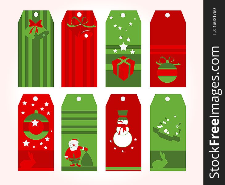 Vector illustration of christmas labels. Vector illustration of christmas labels