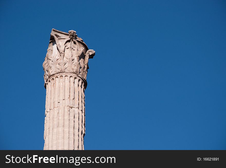 Part of an ancient temple on the Forum Romanum, Rome. Part of an ancient temple on the Forum Romanum, Rome.