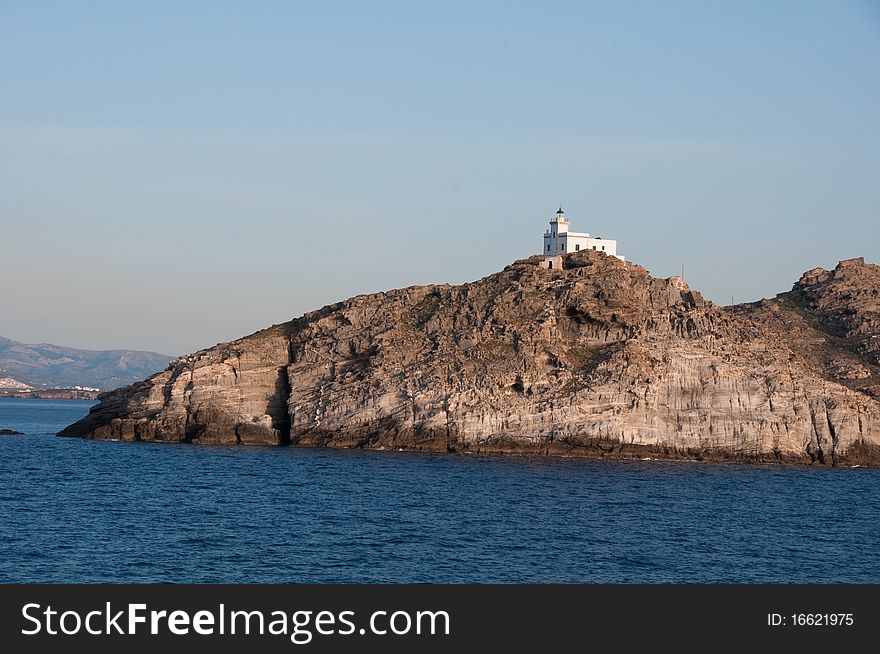 Lighthouse at Paros island (Greece)