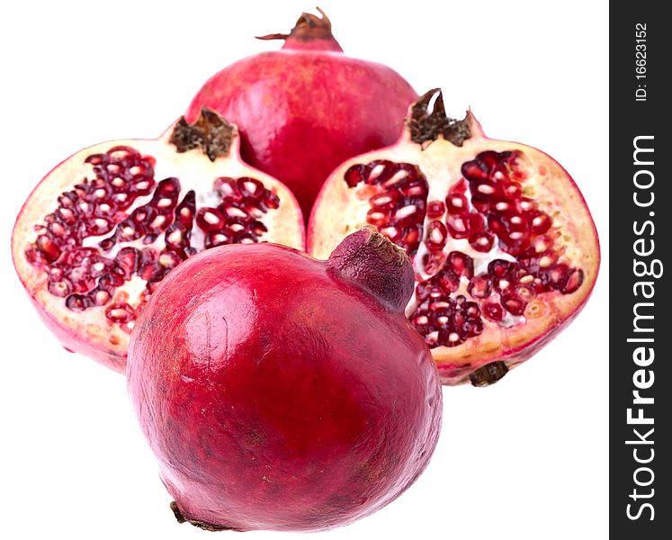Pomegranates, Isolated