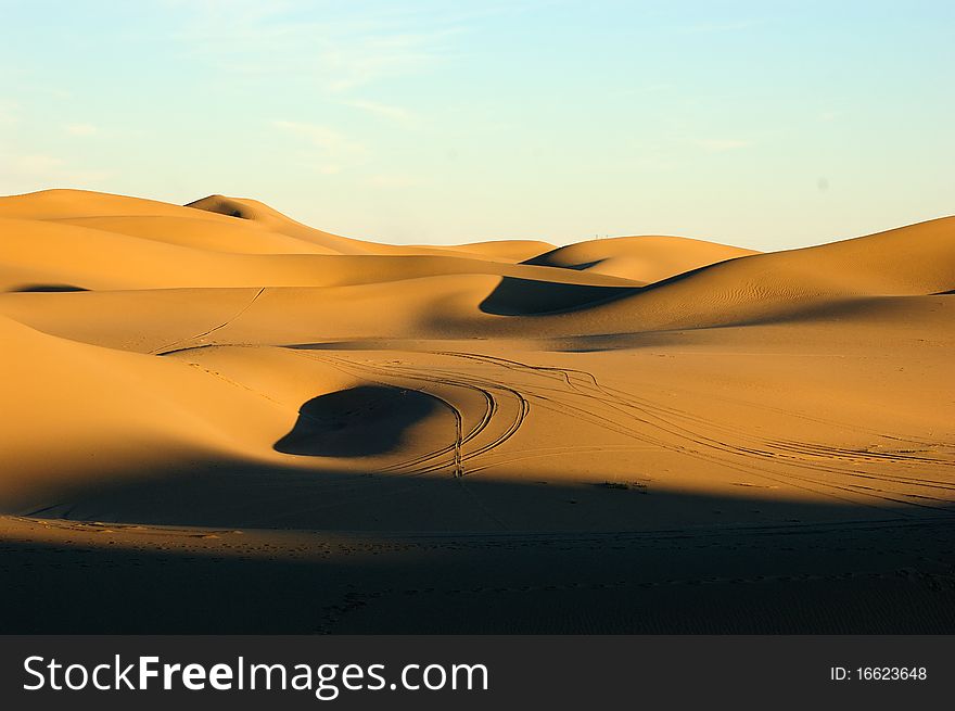 Dunes in Badanjilin Desert, China