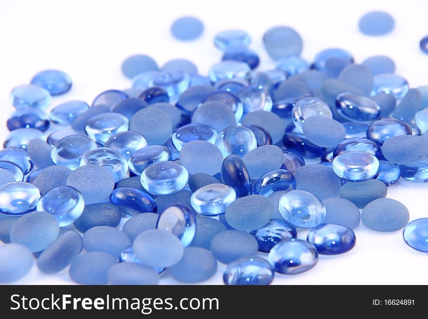 Blue Transparent Decorative Stones