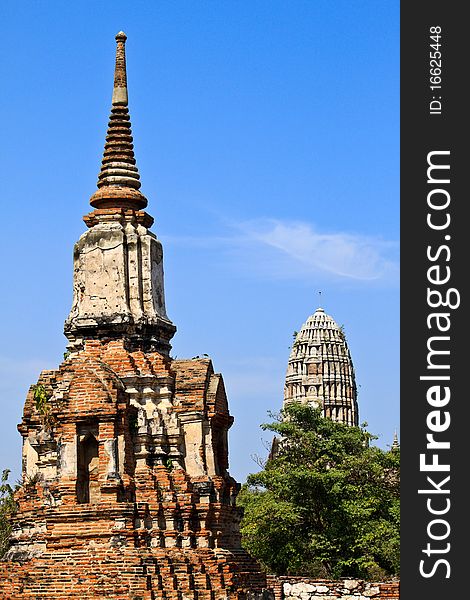 Ancient pagoda-Ayutthaya Thailand