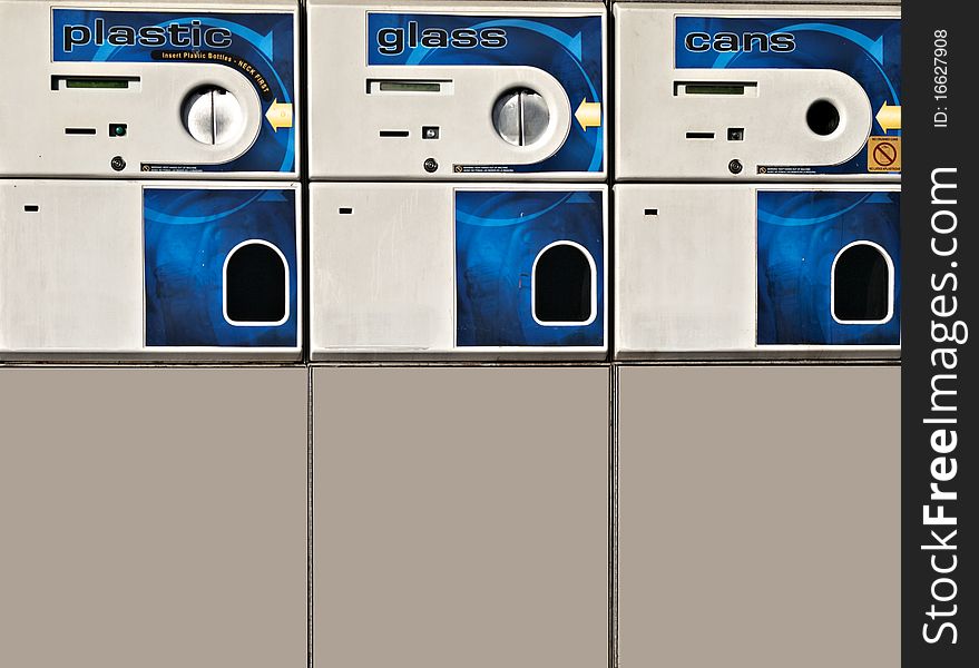 Reverse vending machine is a device that accepts used beverage containers and returns money to the user. Reverse vending machine is a device that accepts used beverage containers and returns money to the user