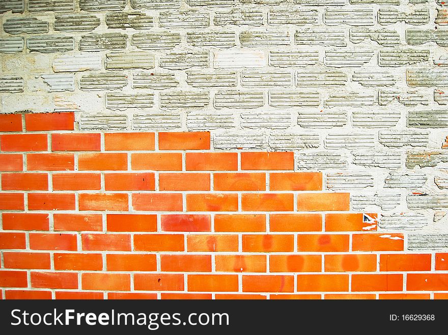 Old brick wall cracked abstract background texture