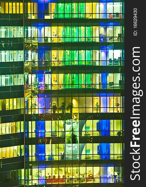 OT Working, Pattern Colorful Modern Building, Thailand