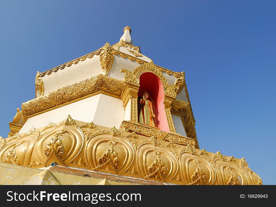 Pagoda And Buddha Image